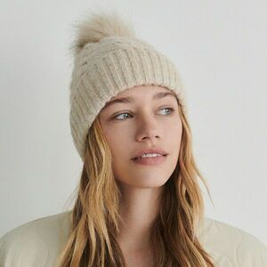 Reserved - Beanie sapka bojttal - Bézs kép