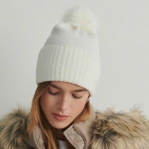 Reserved - Beanie sapka bojttal - Krém kép