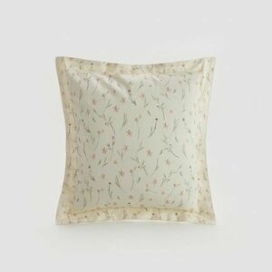 Reserved - Virágmintás párnahuzat - Krém kép