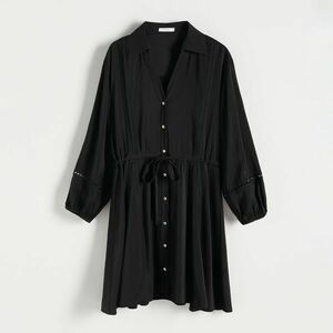 Reserved - Viszkózban gazdag miniruha - Fekete kép