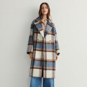 Reserved - Kétsoros, kockás kabát - Többszínű kép