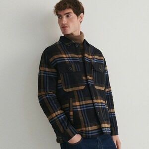 Reserved - Kockás ing - Tengerészkék kép