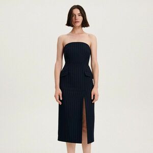 Reserved - Csíkos ruha - Tengerészkék kép