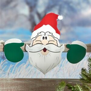 Télapó kerítésdíszítés kép