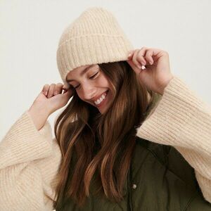 Reserved - Gyapjúszálas sapka - Bézs kép