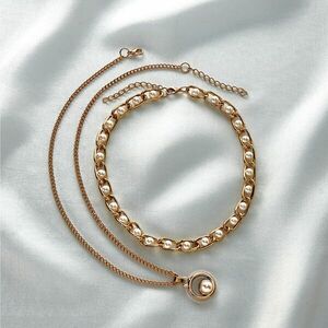 Gyöngy nyakláncok 2 darabos készlet kép