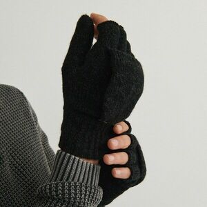 Reserved - Kötött kesztyű - Fekete kép