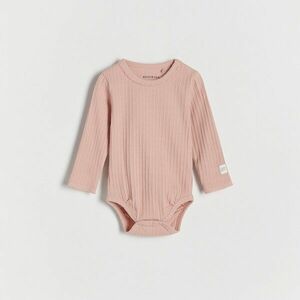 Reserved - Bordás kötésű, pamutban gazdag body - Rózsaszín kép