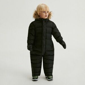 Reserved - Bélelt kezeslábas kapucnival - Fekete kép