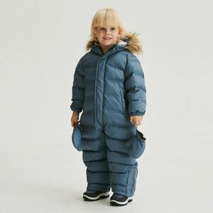 Reserved - Bélelt kezeslábas kapucnival - Kék kép