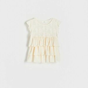 Reserved - Fodros blúz - Krém kép