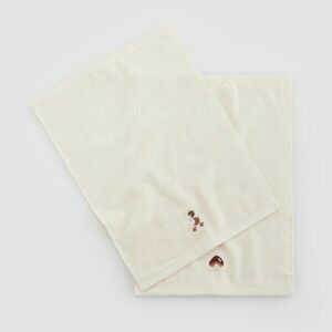 Reserved - 2 darab pamuttörölköző - Krém kép