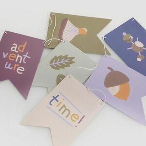 Reserved - Őszi mintás füzér - Többszínű kép