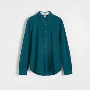 Reserved - Pamutban gazdag slim fit ing - Türkiz kép