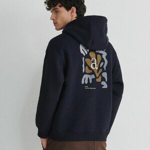 Reserved - Kapucnis felső - Tengerészkék kép