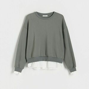 Reserved - Melegítőfelső ingszerű díszítéssel - Zöld kép