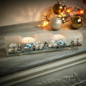 Gyertyatartó tealámpákhoz Village kép