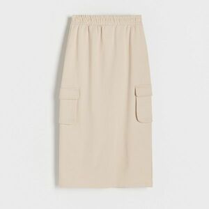 Reserved - Szoknya cargo zsebekkel - Krém kép