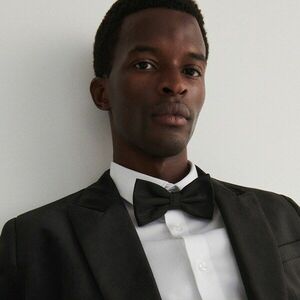 Reserved - Klasszikus csokornyakkendő - Fekete kép