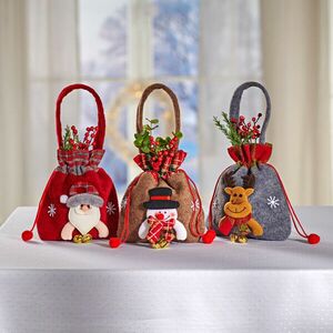 3 db karácsonyi ajándéktasak kép