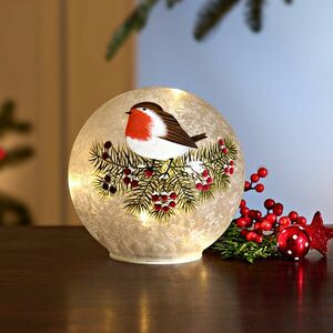 LED-es díszgömb Madárka kép