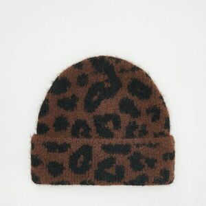 Reserved - Párducmintás beanie sapka - Barna kép