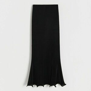 Reserved - Bordás kötésű maxiszoknya - Fekete kép