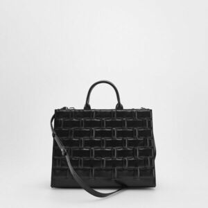 Reserved - Táska bordás felülettel - Fekete kép