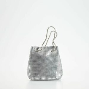 Reserved - Fényes válltáska - Világosszürke kép