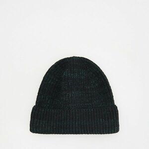 Reserved - Bordázott kötésű beanie sapka - Fekete kép