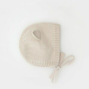 Reserved - Beanie sapka fülekkel - Bézs kép