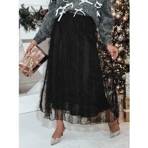 Női tüll maxiszoknya FLISS fekete kép