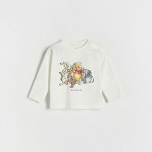 Reserved - Winnie the Pooh-mintás hosszú ujjú póló - Krém kép