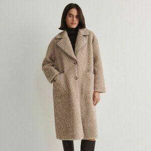 Reserved - Műgyapjú kabát - Bézs kép