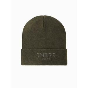 Férfi kötött sapka hímzett felirattal – olíva V5 OM-ACWH-0120 kép