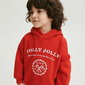 Reserved - Oversized karácsonyi kapucnis felső - Piros kép