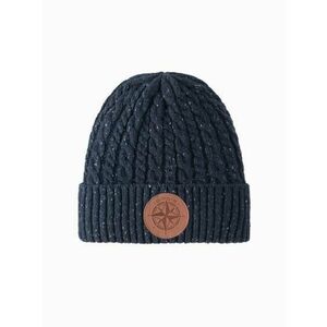 Férfi sapka kerek dombornyomott felirattal – sötétkék V2 OM-ACWH-0121 kép