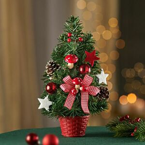 Karácsonyfa jutazsákban kép