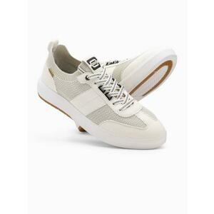 Férfi slip-on cipő texturált szövetből – homokszínű V1 OM-FOSL-0154 kép