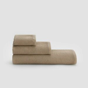 Reserved - Gofrimintás törölköző - Bézs kép