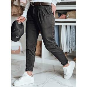 Női chino nadrág övvel MODELA fekete kép