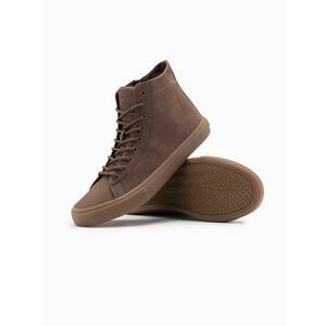 Férfi bokacsizma gumitalppal – barna V4 OM-FOTH-0187 kép