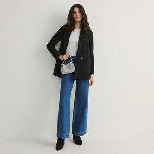 Reserved - Farmer wide leg övvel - Tengerészkék kép