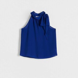 Reserved - Dekoratív megkötésű felső - Kék kép