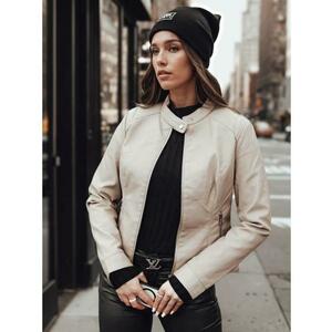 Női átmeneti bőrdzseki SKINVEX, bézs kép