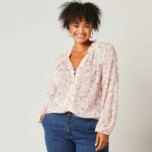 Voile ing virágmintás, arany átnyomással kép