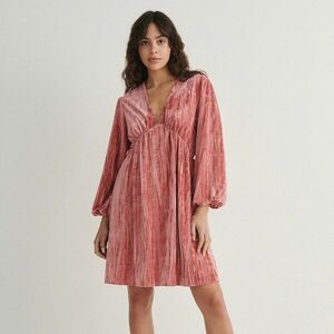 Reserved - Bársonyos miniruha - Rózsaszín kép