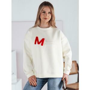 Női pulóver AVENUE, egy méret, oversize, ecru kép