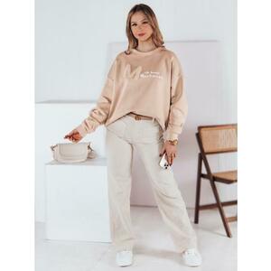 Női pulóver AVENUE, egy méret, oversize, bézs kép