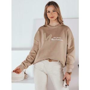 Női pulóver AVENUE, egy méret, oversize, kávé kép